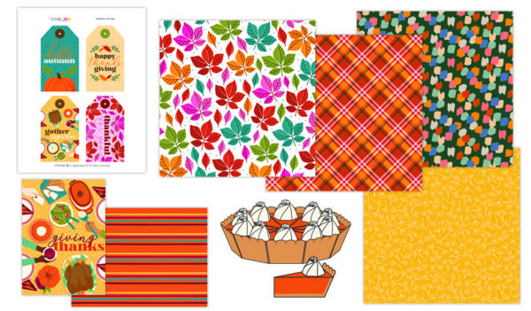 Color Fall Stationery Bundle