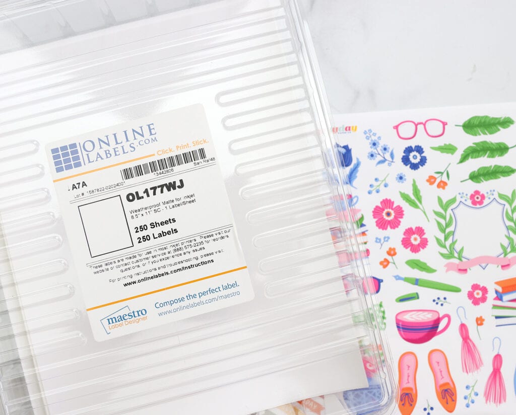 OnlineLabels® Sticker Paper Cut Settings for Cricut Explore 3