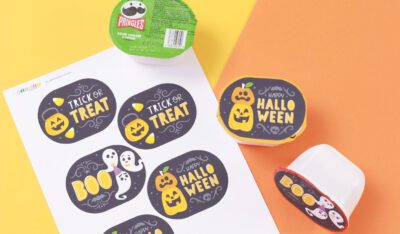 Halloween Pringles Topper Stickers